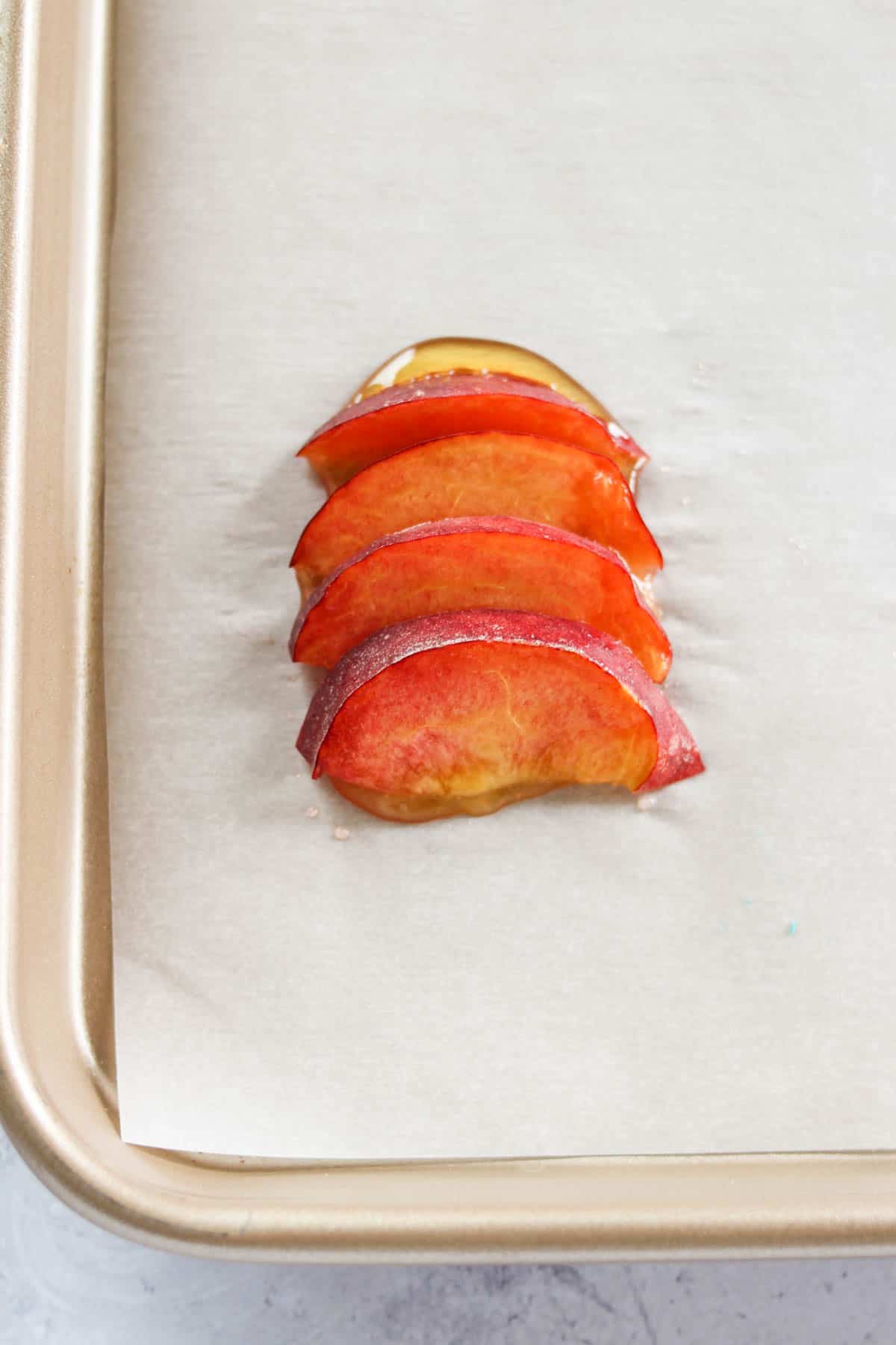 Upside Down Peach Puff Pastry - Blissfull Kitchen
